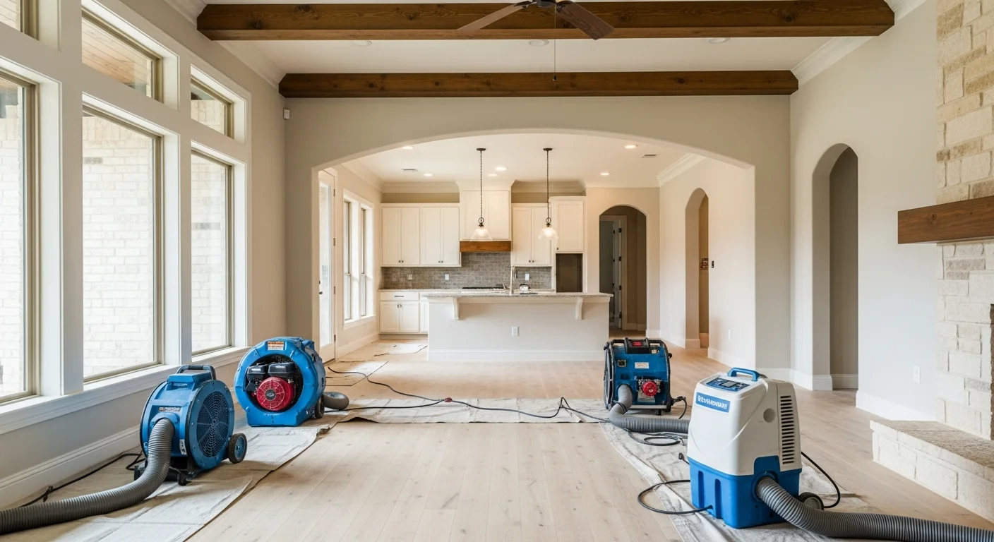 General contractor team working on residential home construction project