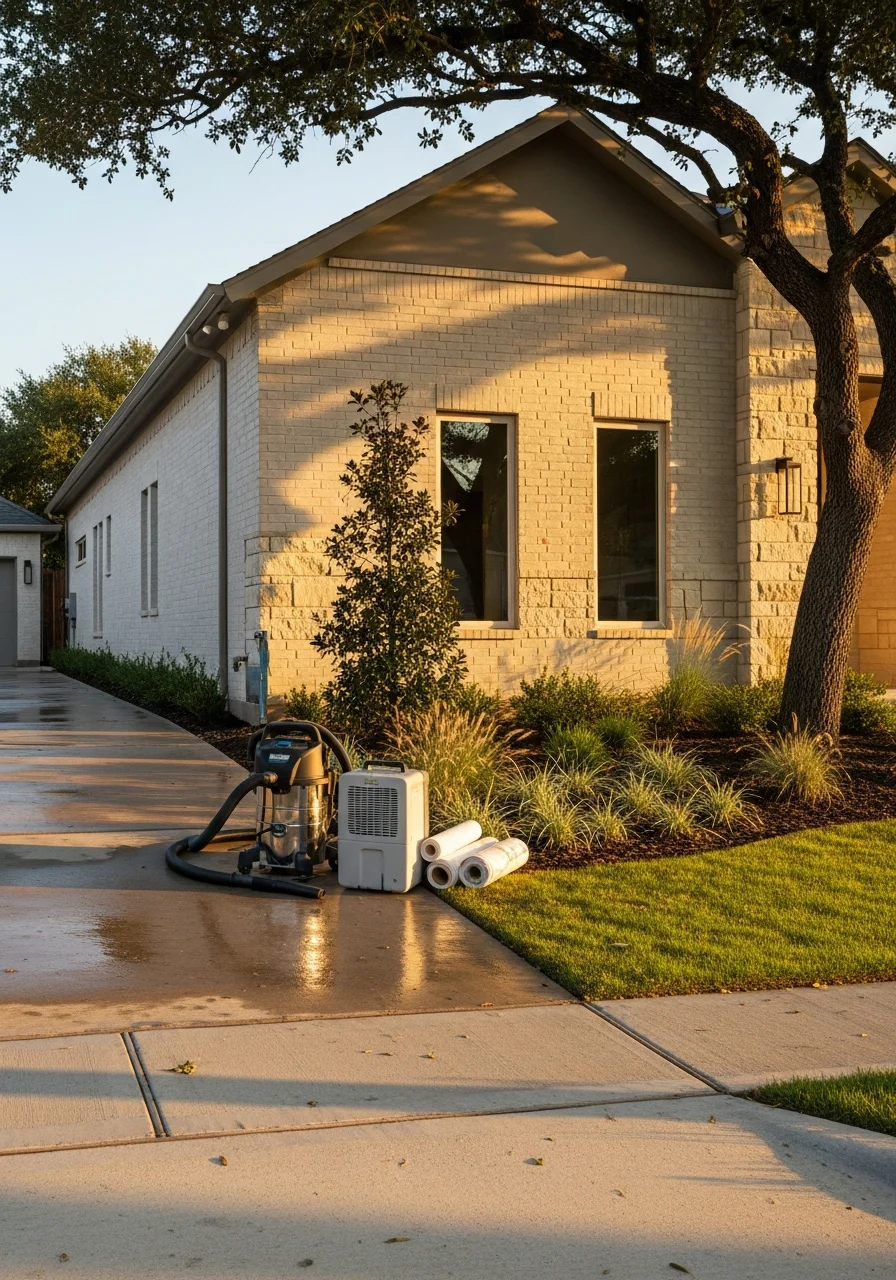 Close-up of a modern residential property in a DFW suburb with manicured landscaping and contemporary architecture.